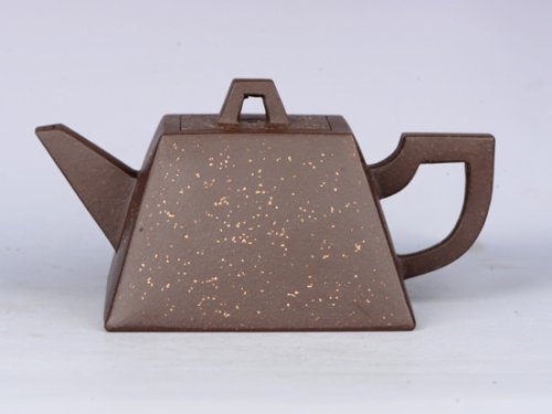 范文云紫砂壶 四方壶 