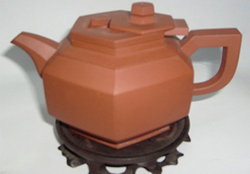 夏亦琴紫砂壶 六方抽盖 