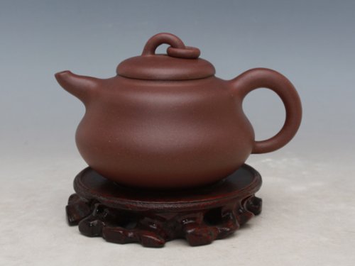 殷阿根紫砂壶 葫芦壶 