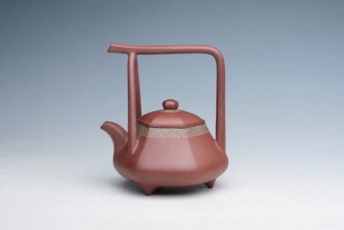 谢永新紫砂壶 三足提梁 