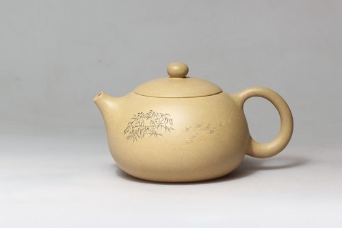 史勇杰紫砂壶 西施（本山绿泥 周志龙教授题字） 