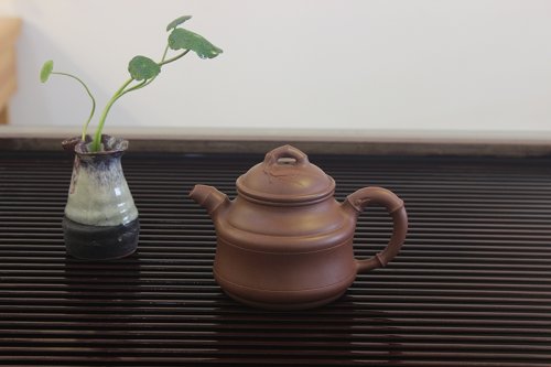 苗淑芬紫砂壶 竹鼎 