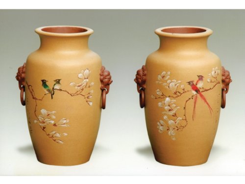 罗荣贤紫砂壶 灯笼瓶   泥料：清水泥上粉段泥 