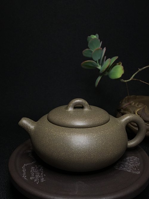 鲍青紫砂壶 青寒壶 