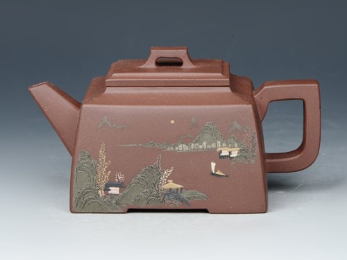 邵文紫砂壶 富贵方舟 