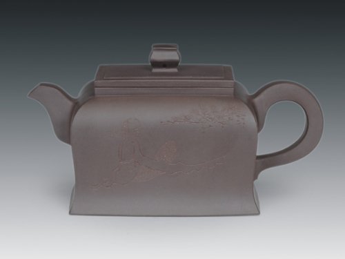 罗有财紫砂壶 四方 