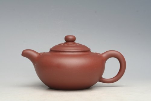 蒋升紫砂壶 手工月如意 