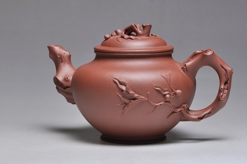 朱俊锋紫砂壶 桃报春 