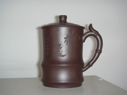 邹辉紫砂壶 竹节杯 