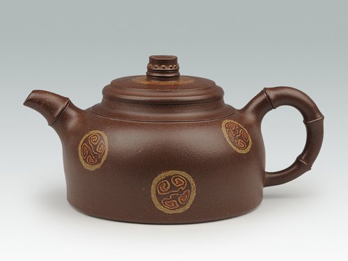 华建忠紫砂壶 寿竹 4... 