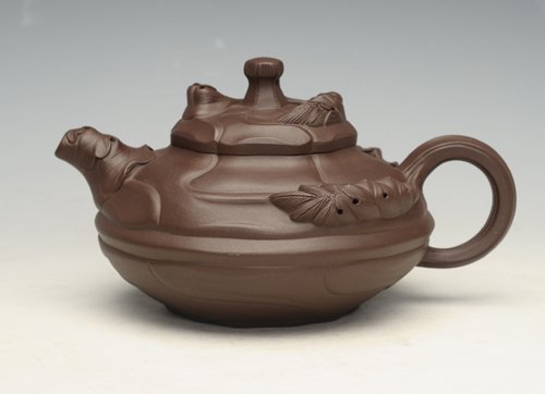 余立平紫砂壶 风卷葵 