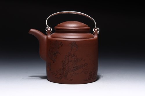 张黎强紫砂壶 洋桶壶 