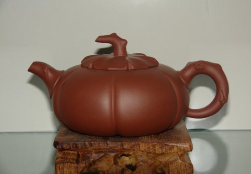 蒋美平紫砂壶 柿扁壶 