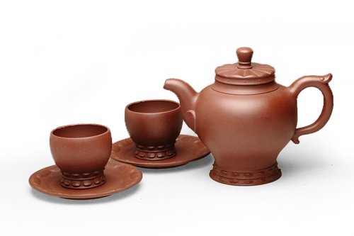 许亚均紫砂壶 如意宝瓶套壶（此壶由许亚均与张家八世活佛合作制作 专利号：201330654693 