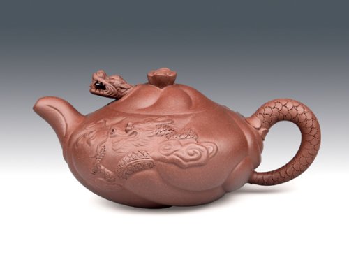 冯盘军紫砂壶 鱼化龙4 