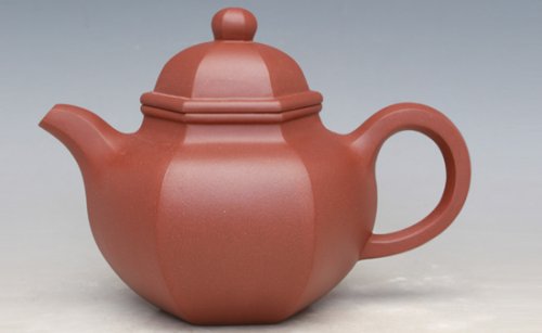 江丽芬紫砂壶 六方掇球壶 