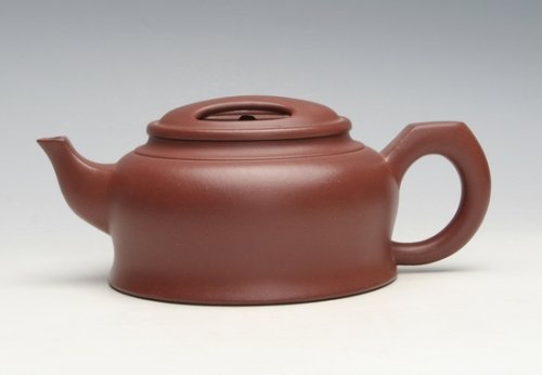 王丽紫砂壶 牛盖金钟 