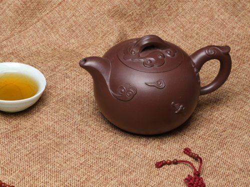 张佩紫砂壶 福海祥云 
