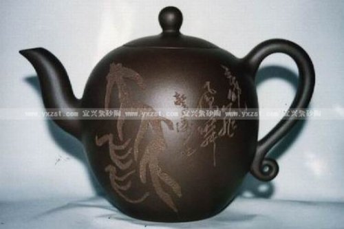 张红华紫砂壶 龙飞凤武 