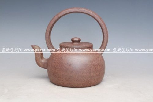 周寅健紫砂壶 玉色提梁 