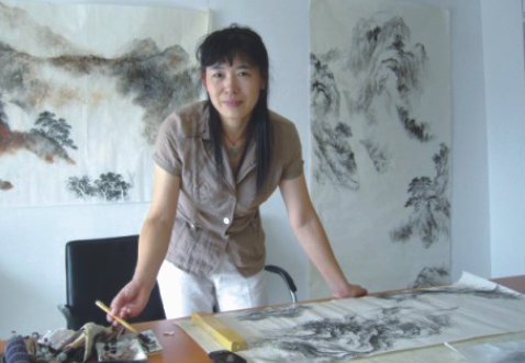 陈午敏紫砂壶 现场作画 