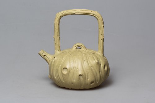 沈寅华紫砂壶 年轮提梁 