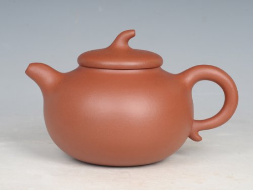 冯文娟紫砂壶 小红泥茄段 