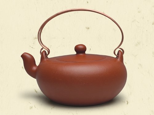 徐海斌紫砂壶 圆珠（全手工制作） 