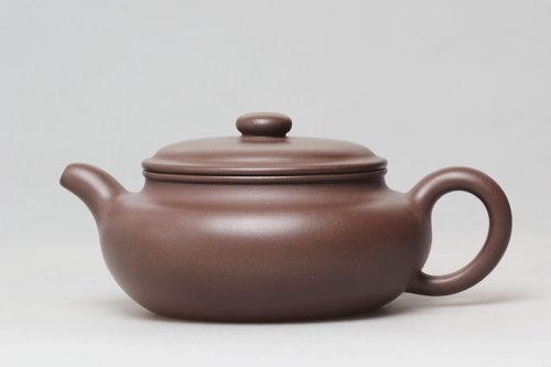 曹建国紫砂壶 扁腹 