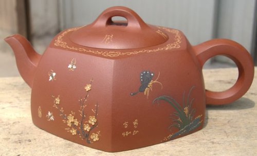 周文荣紫砂壶 岁寒三友 