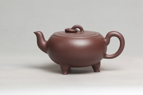 钱文英紫砂壶 三足鼎壶 