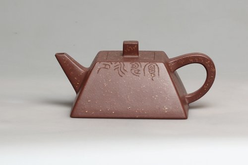 方小利紫砂壶 斗方 