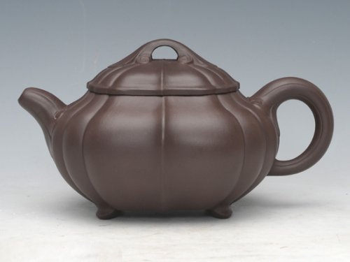 眭龙俊紫砂壶 如意筋囊 