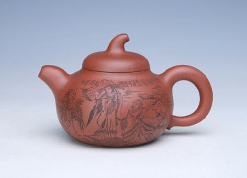 潘国良紫砂壶 茄段 