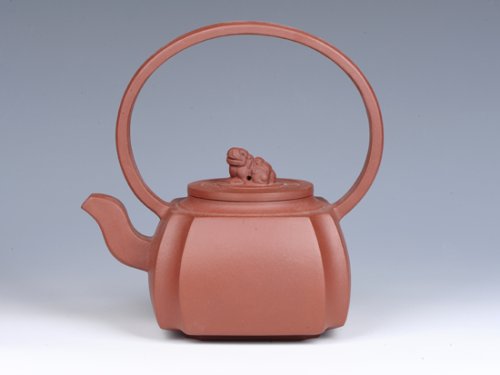 曾红清紫砂壶 - 四方石狮 - 