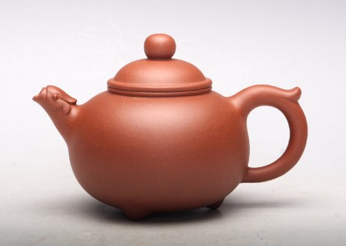 蒋月清紫砂壶 三足凤鸣 