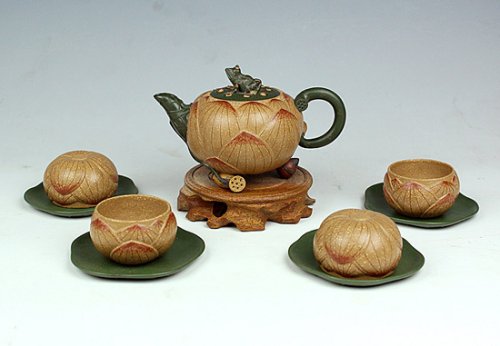 潘孟华紫砂壶 莲子套壶 