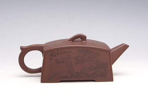 蒋亚萍紫砂壶 风韵 泥料：拼紫 