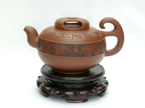 许锡根紫砂壶 牛盖玉带 