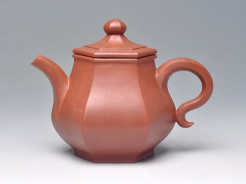 范育君紫砂壶 曲水兰亭 拼紫泥 220cc 