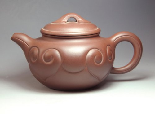 欧亚菲紫砂壶 仿古如意 