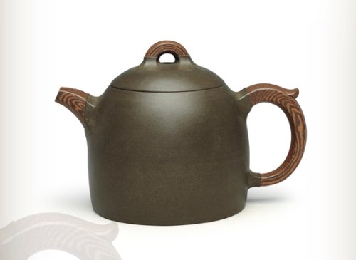 周国新紫砂壶 绞泥秦权 