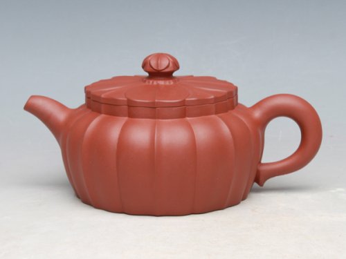 余跃紫砂壶 菊瓣筋囊 