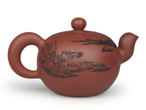 强建红紫砂壶 中一粒珠 