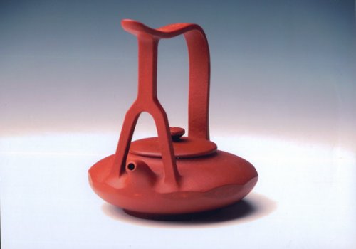 钱亚斌紫砂壶 天宇提梁 