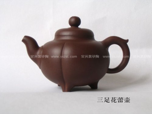 江晓颖紫砂壶 四足花蕾壶 