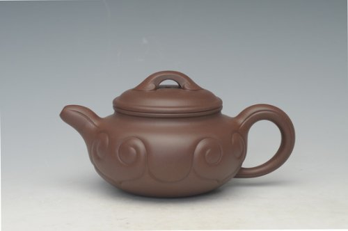 沈更轶紫砂壶 仿古如意 