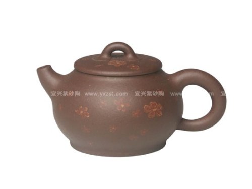 张海平紫砂壶 一壶春雨梨花红 