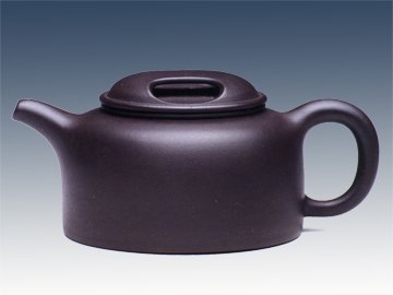 周建平紫砂壶 牛盖莲子 