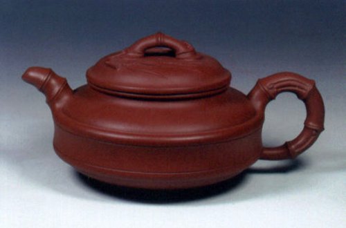 吴立新紫砂壶 双线竹鼓 